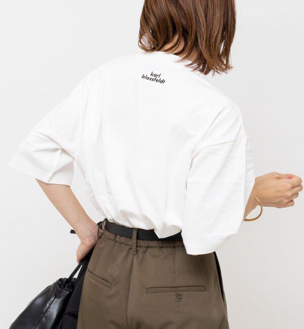 Rie Miller「【WEB＆一部店舗限アイテム】【karl blossfeldt】プラントフォトＴシャツ」|Tシャツ・カットソー|