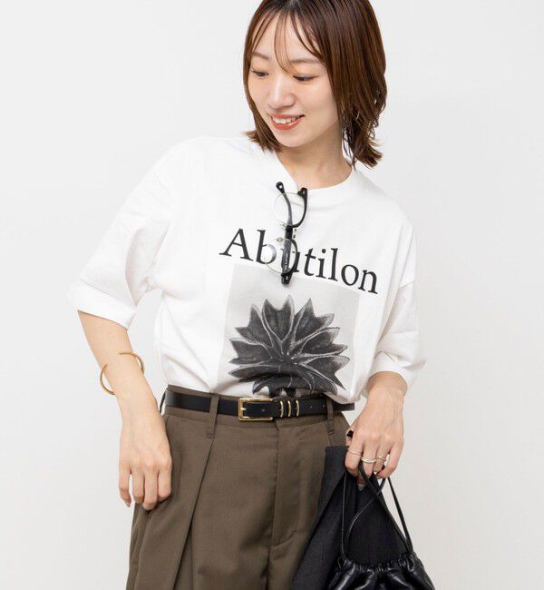 Rie Miller「【WEB＆一部店舗限アイテム】【karl blossfeldt】プラントフォトＴシャツ」|Tシャツ・カットソー|