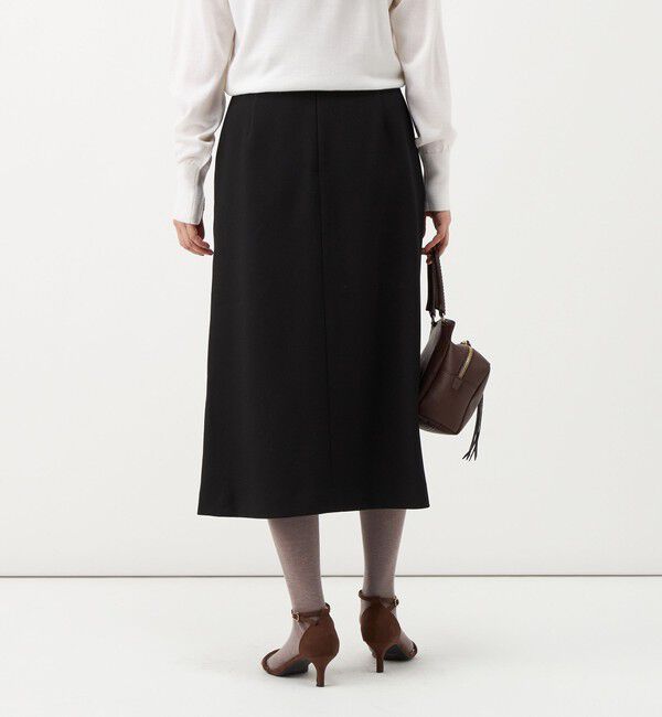 NOLLEY'S「【一部店舗＆WEB限定アイテム】《セットアップ対応》ウォッシャブルウールライクAラインスカート」|台形|