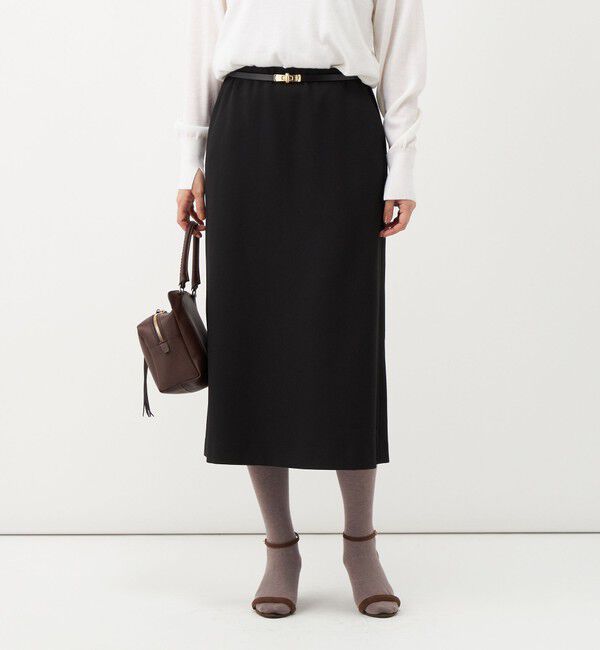 NOLLEY'S「【一部店舗＆WEB限定アイテム】《セットアップ対応》ウォッシャブルウールライクAラインスカート」|台形|