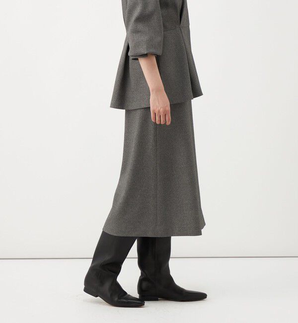 NOLLEY'S「【一部店舗＆WEB限定アイテム】《セットアップ対応》ウォッシャブルウールライクAラインスカート」|台形|