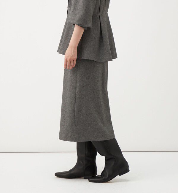 NOLLEY'S「【一部店舗＆WEB限定アイテム】《セットアップ対応》ウォッシャブルウールライクAラインスカート」|台形|