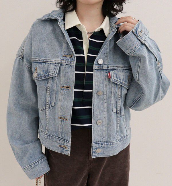 fredy emue「【LEVI'S/リーバイス】LOOSE CROP TRUCKER」|デニムジャケット|