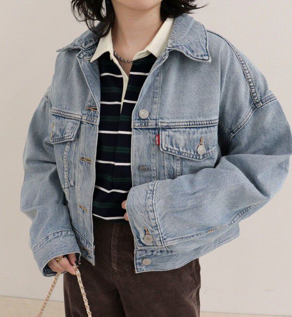 fredy emue「【LEVI'S/リーバイス】LOOSE CROP TRUCKER」|デニムジャケット|