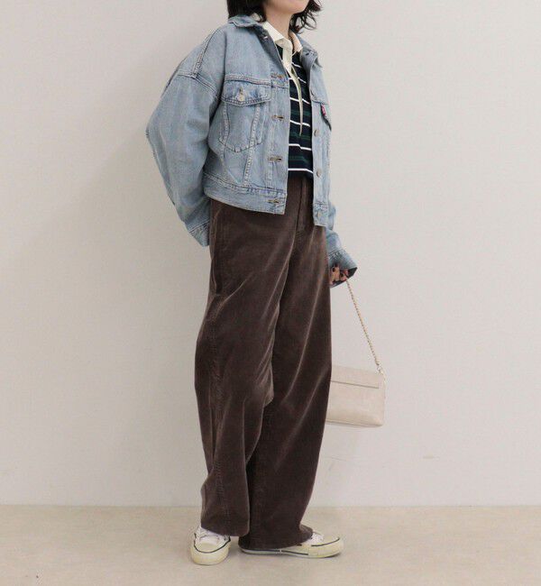fredy emue「【LEVI'S/リーバイス】LOOSE CROP TRUCKER」|デニムジャケット|