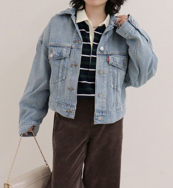 fredy emue「【LEVI'S/リーバイス】LOOSE CROP TRUCKER」|デニムジャケット|