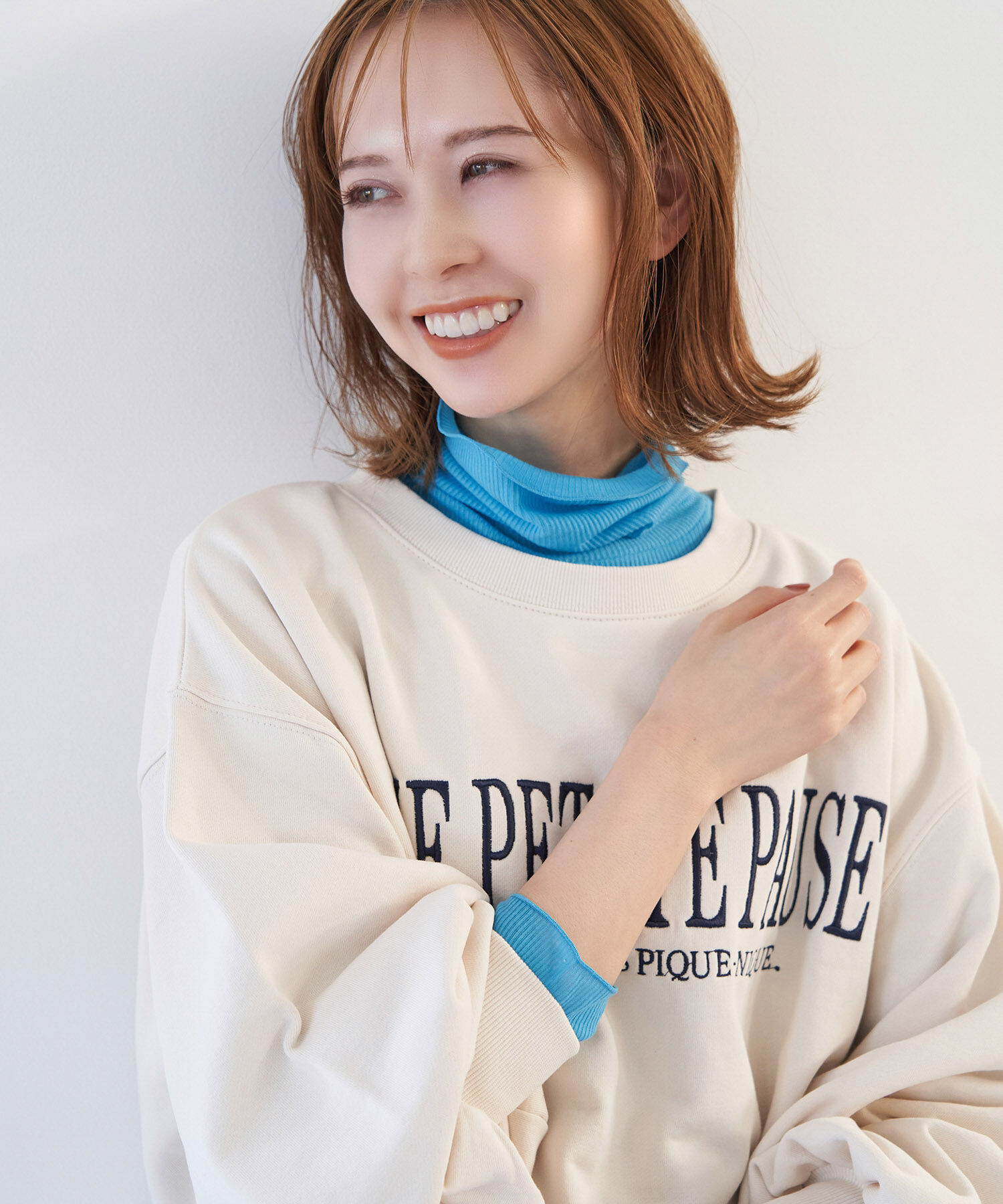 Rope&rsquo;Picnic「【WEB限定カラー: ライトグレー,イエロー】シアーカットタートル」|Tシャツ・カットソー|