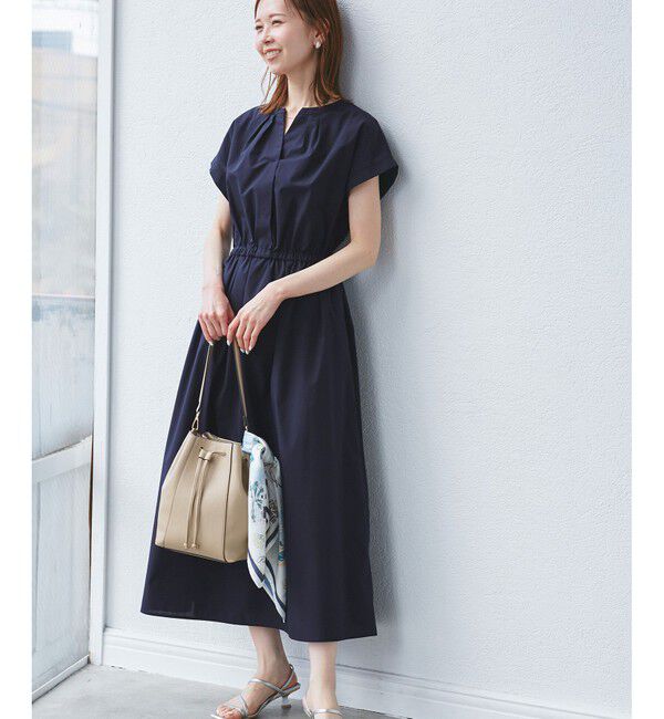 Rope&rsquo;Picnic「【UVカット・接触冷感・イージーケア】スキッパーシャツワンピース」|ワンピース|