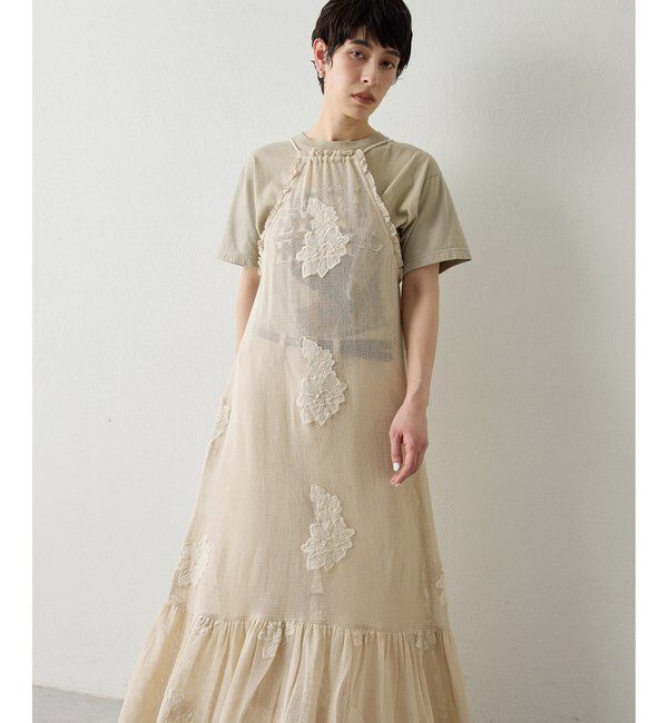  「メッシュレースワンピース」|ワンピース|