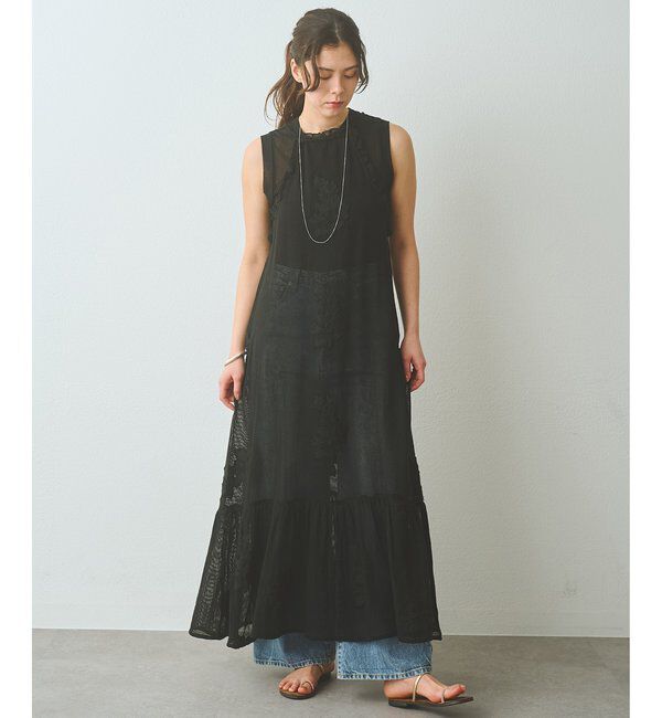  「メッシュレースワンピース」|ワンピース|