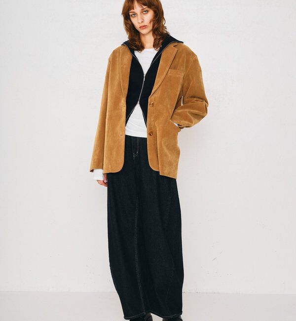  「【2026AW Debut】【UNFORM】カシミヤ混ジップリブニット」|ニット・セーター|
