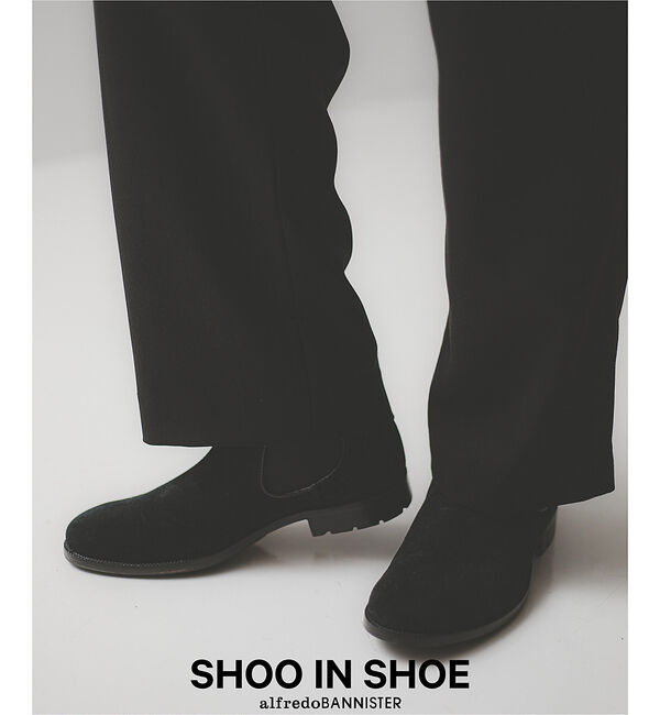 alfredoBANNISTER「【SHOO IN SHOE / 定番人気】サイドゴアブーツ / チェルシーブーツ」|ショートブーツ|ブラック系その他1