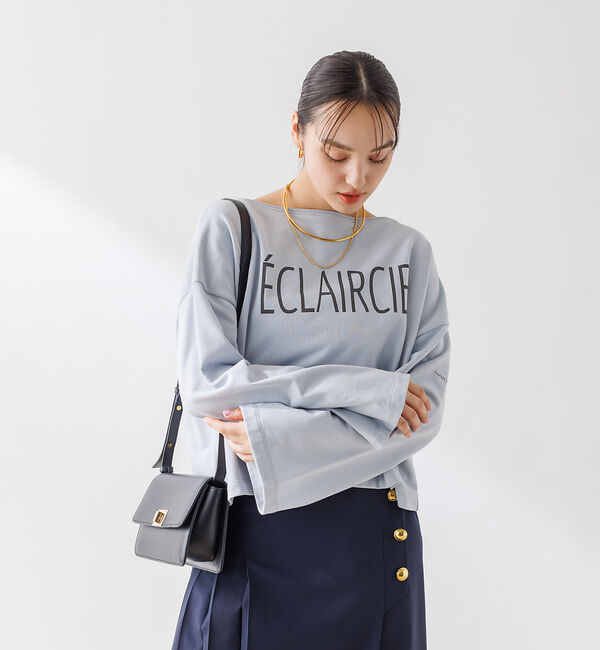 Rouge vif「ショート丈 ロゴミニ裏毛ロンT」|Tシャツ・カットソー|