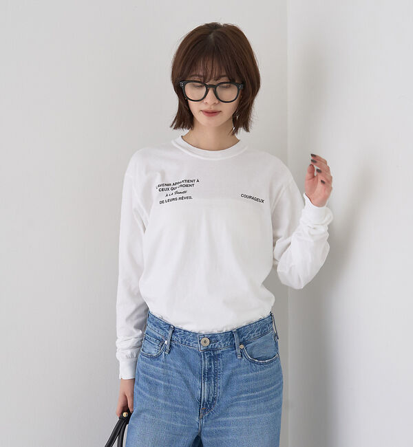 Rouge vif「ガーメントダイロゴロンTシャツ」|Tシャツ・カットソー|