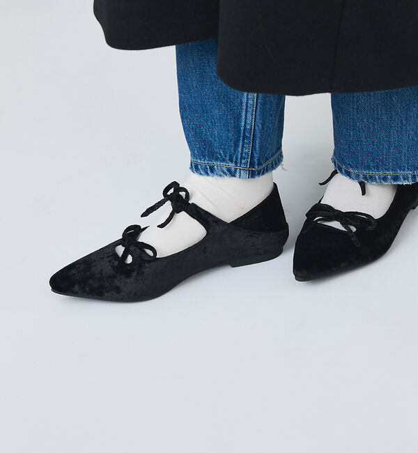 AU BANNISTER「【販売店舗限定】ダブルリボンポインテッドパンプス」|パンプス|