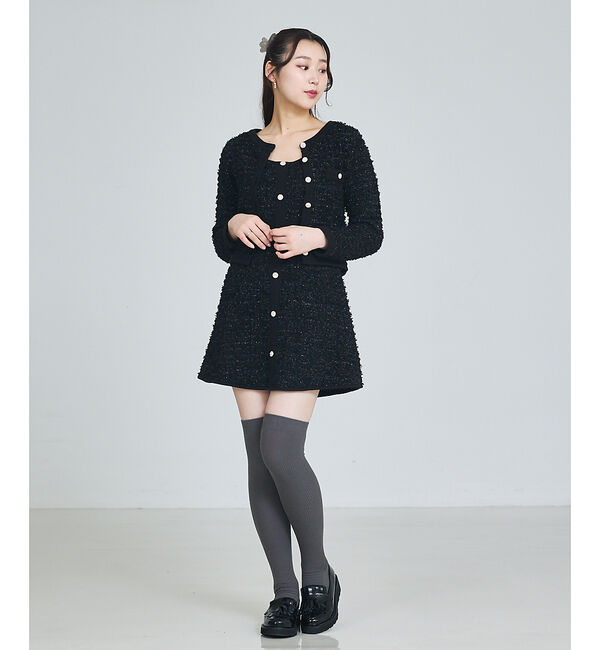 SELFIST「ラメフリンジカーディガン」|カーディガン|