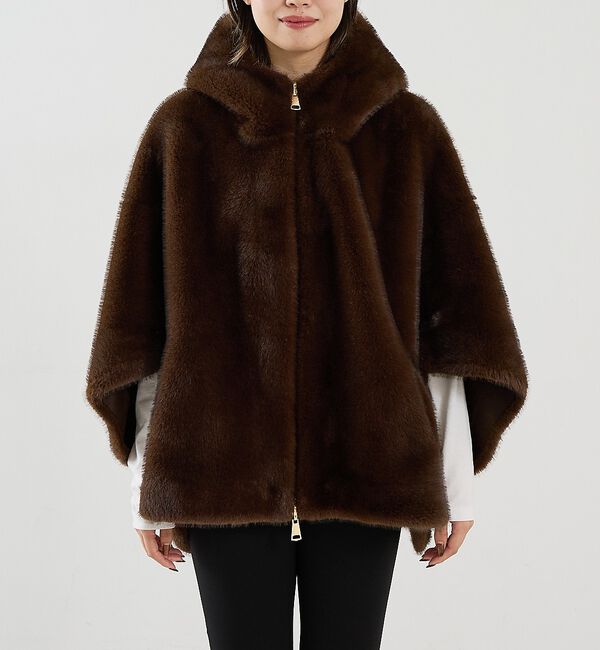 The Store by C' 「【LOU ANDREA】REVERSIBLE CAPE／リバーシブルフェイクファ」|その他|