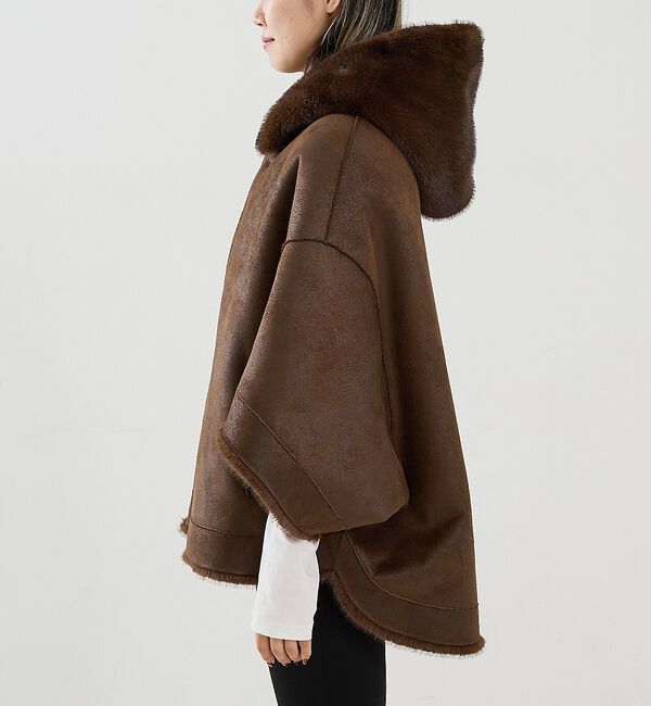 The Store by C' 「【LOU ANDREA】REVERSIBLE CAPE／リバーシブルフェイクファ」|その他|