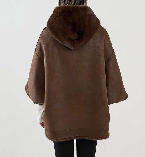 The Store by C' 「【LOU ANDREA】REVERSIBLE CAPE／リバーシブルフェイクファ」|その他|