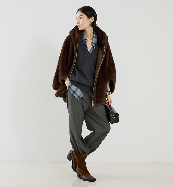 The Store by C' 「【LOU ANDREA】REVERSIBLE CAPE／リバーシブルフェイクファ」|その他|
