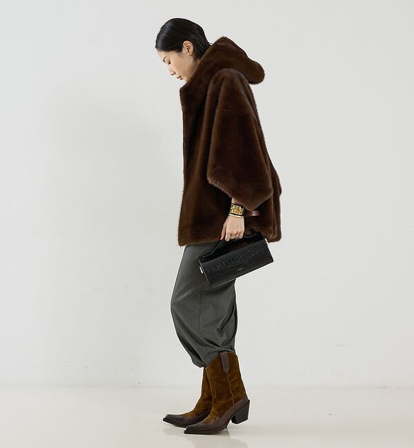 The Store by C' 「【LOU ANDREA】REVERSIBLE CAPE／リバーシブルフェイクファ」|その他|