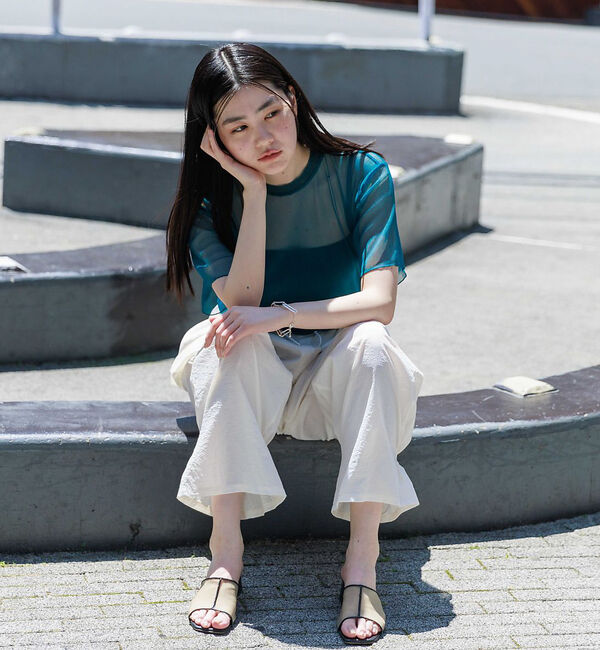 NOMINE「チュールTシャツ」|Tシャツ・カットソー|