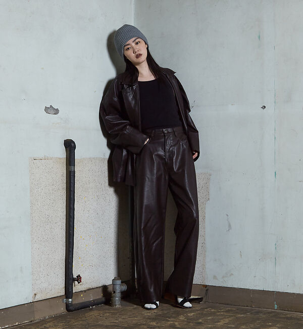 NOMINE「フェイクレザー オーバー ジャケット」|その他|