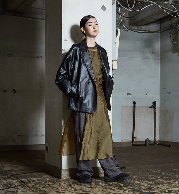 NOMINE「フェイクレザー オーバー ジャケット」|その他|