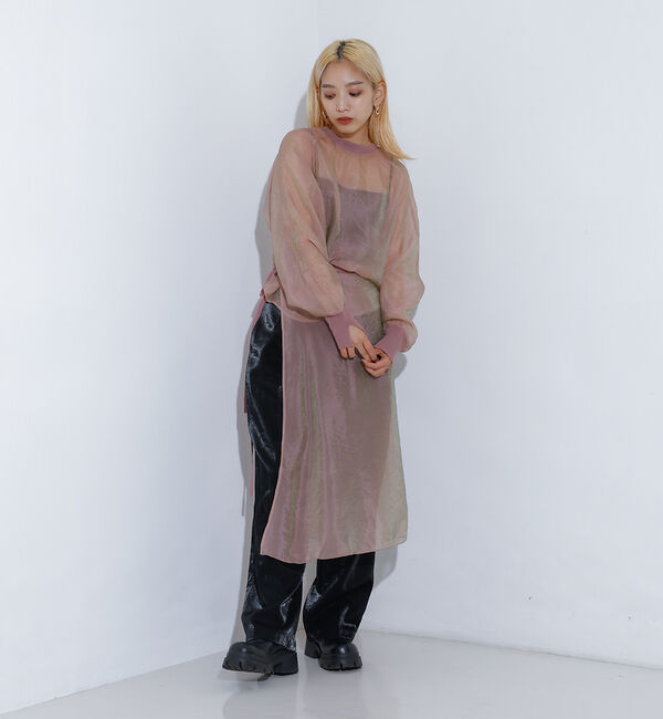 NOMINE「フェイクレザー カーブ パンツ」|その他|
