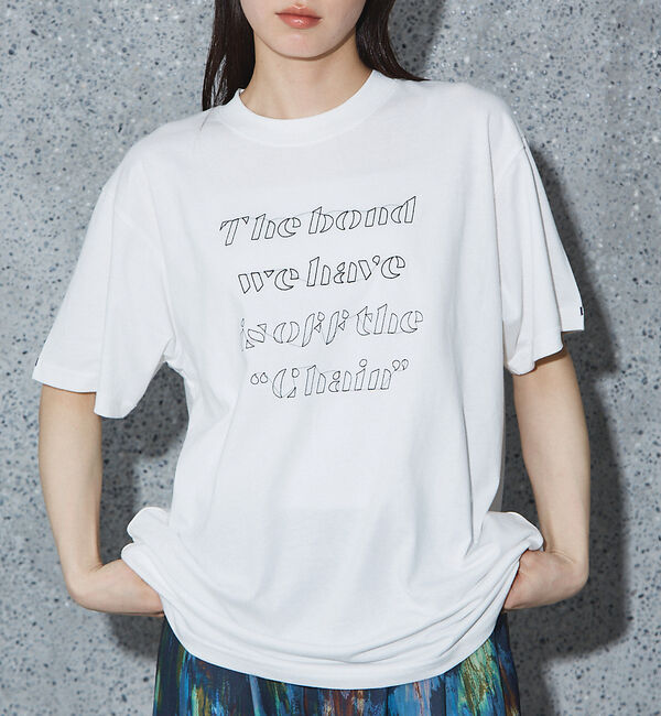 NOMINE「【ユニセックス】刺繍 ロゴ Tシャツ」|Tシャツ・カットソー|
