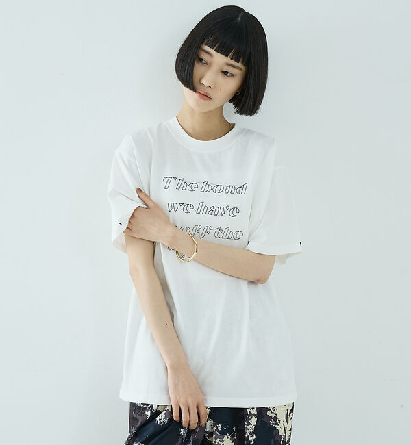 NOMINE「【ユニセックス】刺繍 ロゴ Tシャツ」|Tシャツ・カットソー|