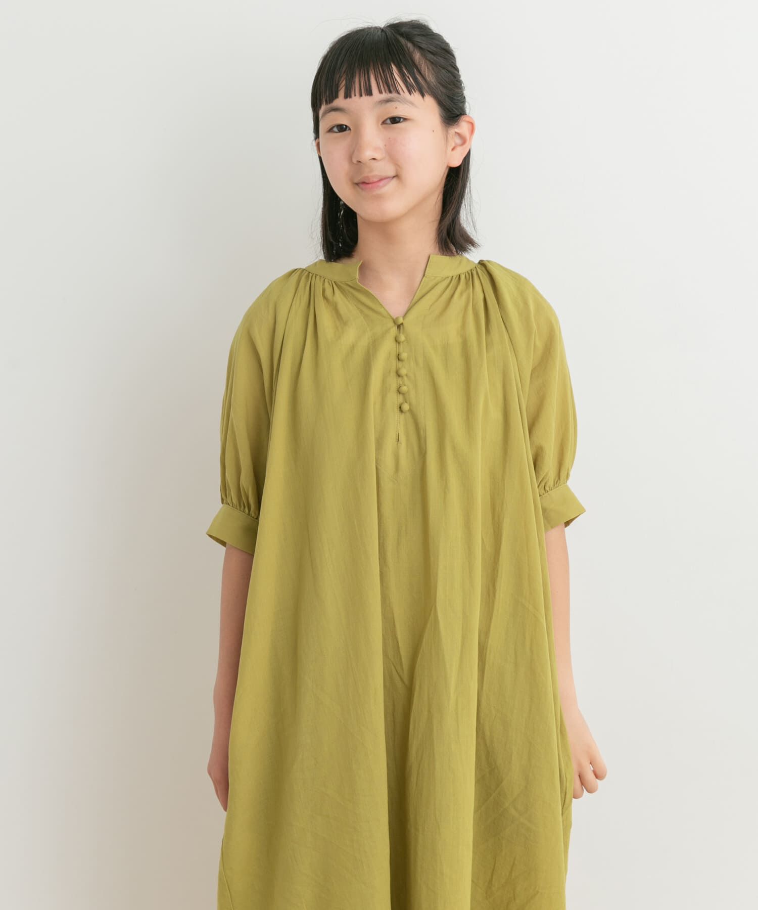URBAN RESEARCH DOORS「『親子リンク』コットンボイルカフタンワンピース(KIDS)」|ワンピース|