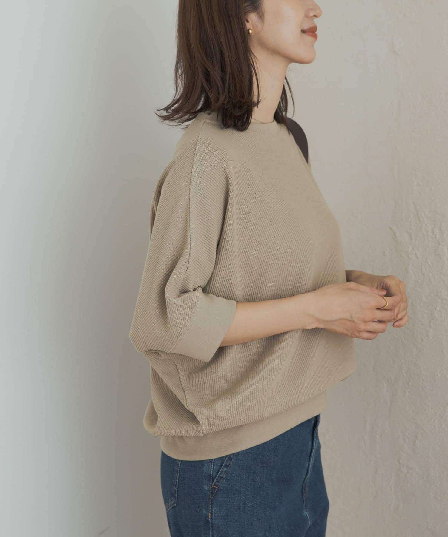 URBAN RESEARCH DOORS「タックフライスワイドTシャツ」|Tシャツ・カットソー|