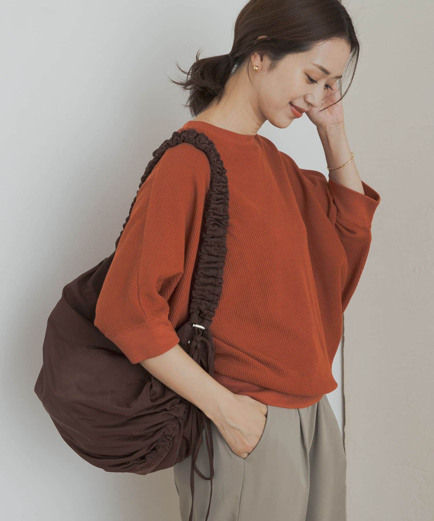 URBAN RESEARCH DOORS「タックフライスワイドTシャツ」|Tシャツ・カットソー|オレンジ系その他