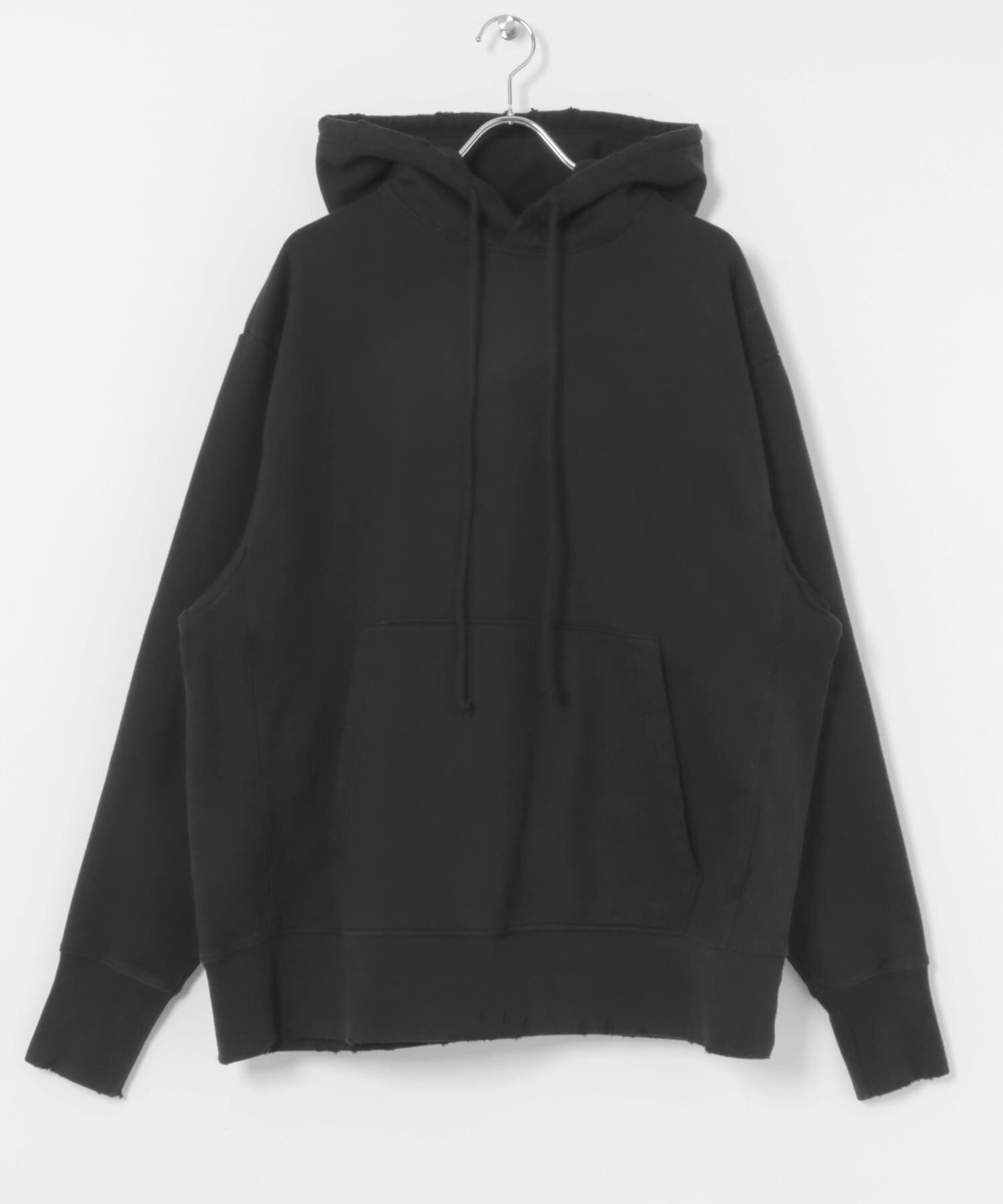 URBAN RESEARCH「FORNIGNER　Made in USA Crashed Hood」|パーカー|ブラック