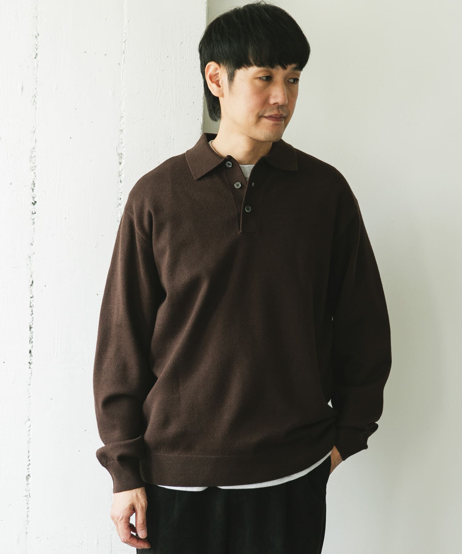 URBAN RESEARCH DOORS「『XLサイズ/WEB限定/仁村紗和さん着用』『UR TECH 200日ニット』 ポロシャツ」|ポロシャツ|