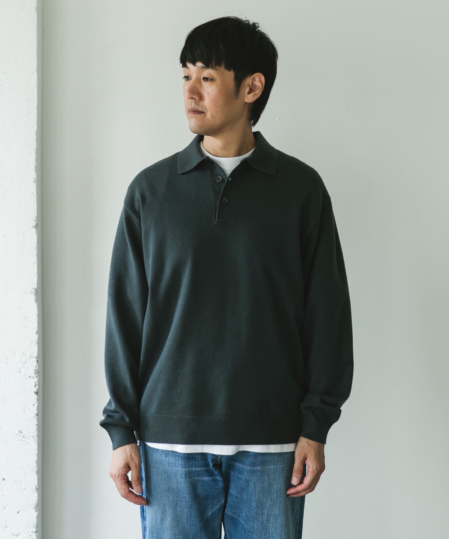 URBAN RESEARCH DOORS「『XLサイズ/WEB限定/仁村紗和さん着用』『UR TECH 200日ニット』 ポロシャツ」|ポロシャツ|