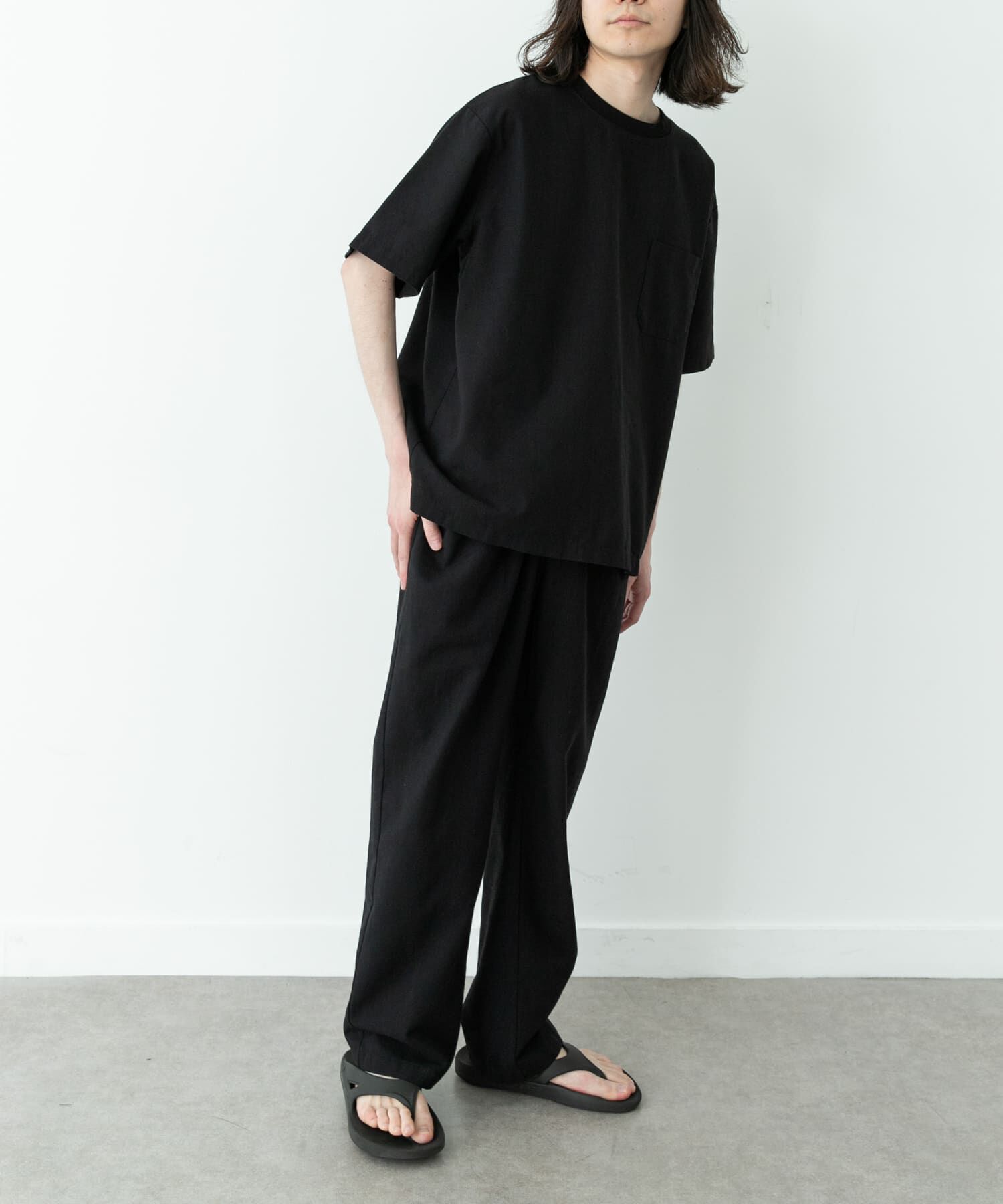 Sonny Label 「接触冷感リネン混ショートスリーブTシャツ」|Tシャツ・カットソー|
