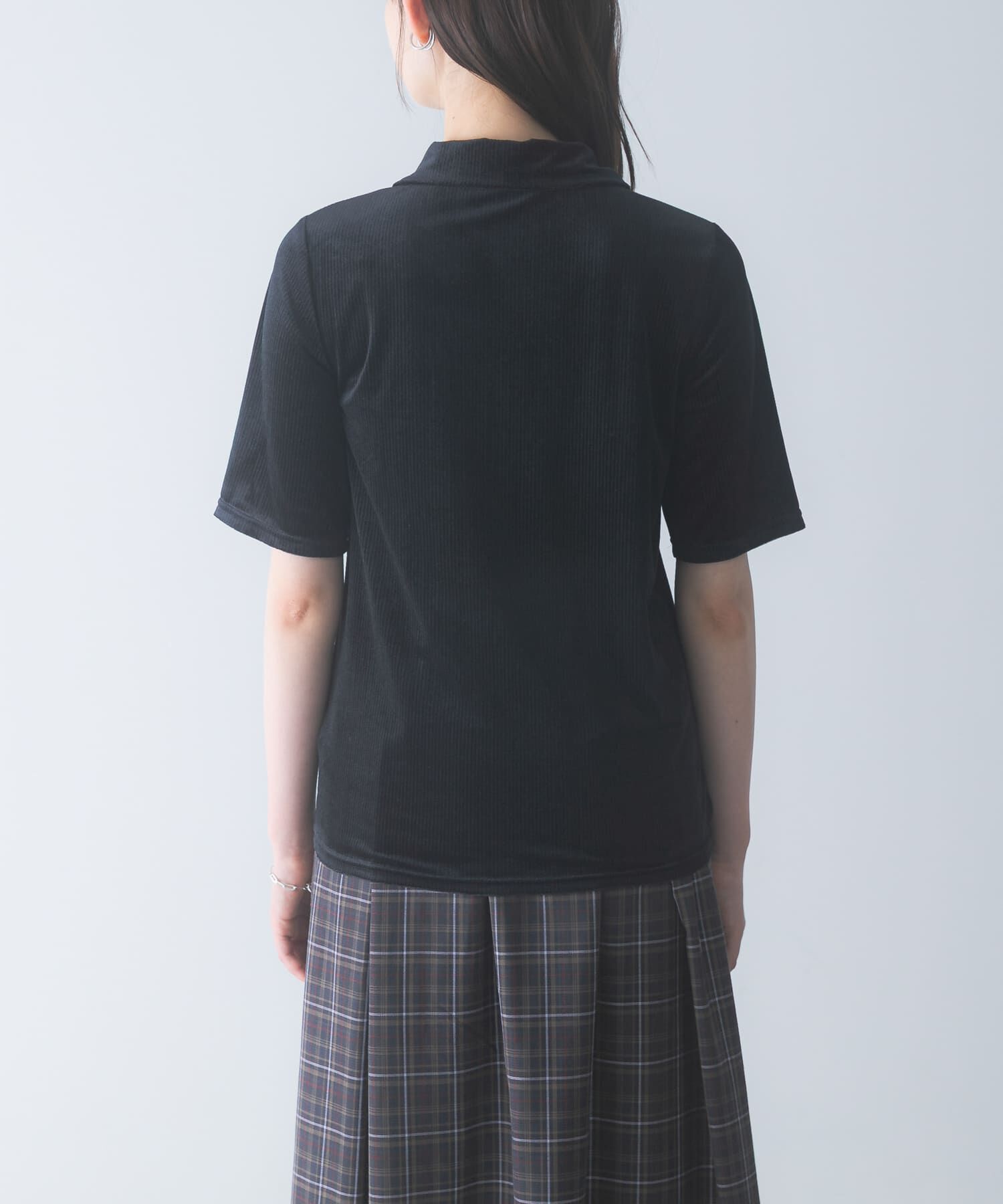 URBAN RESEARCH ROSSO「シアーストライプベロアポロカットソー」|Tシャツ・カットソー|