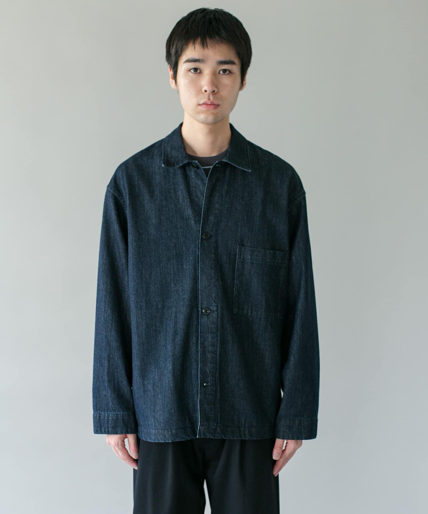 URBAN RESEARCH DOORS「『Sサイズ/WEB限定』デニムシャツカバーオール 26AW」|デニムジャケット|