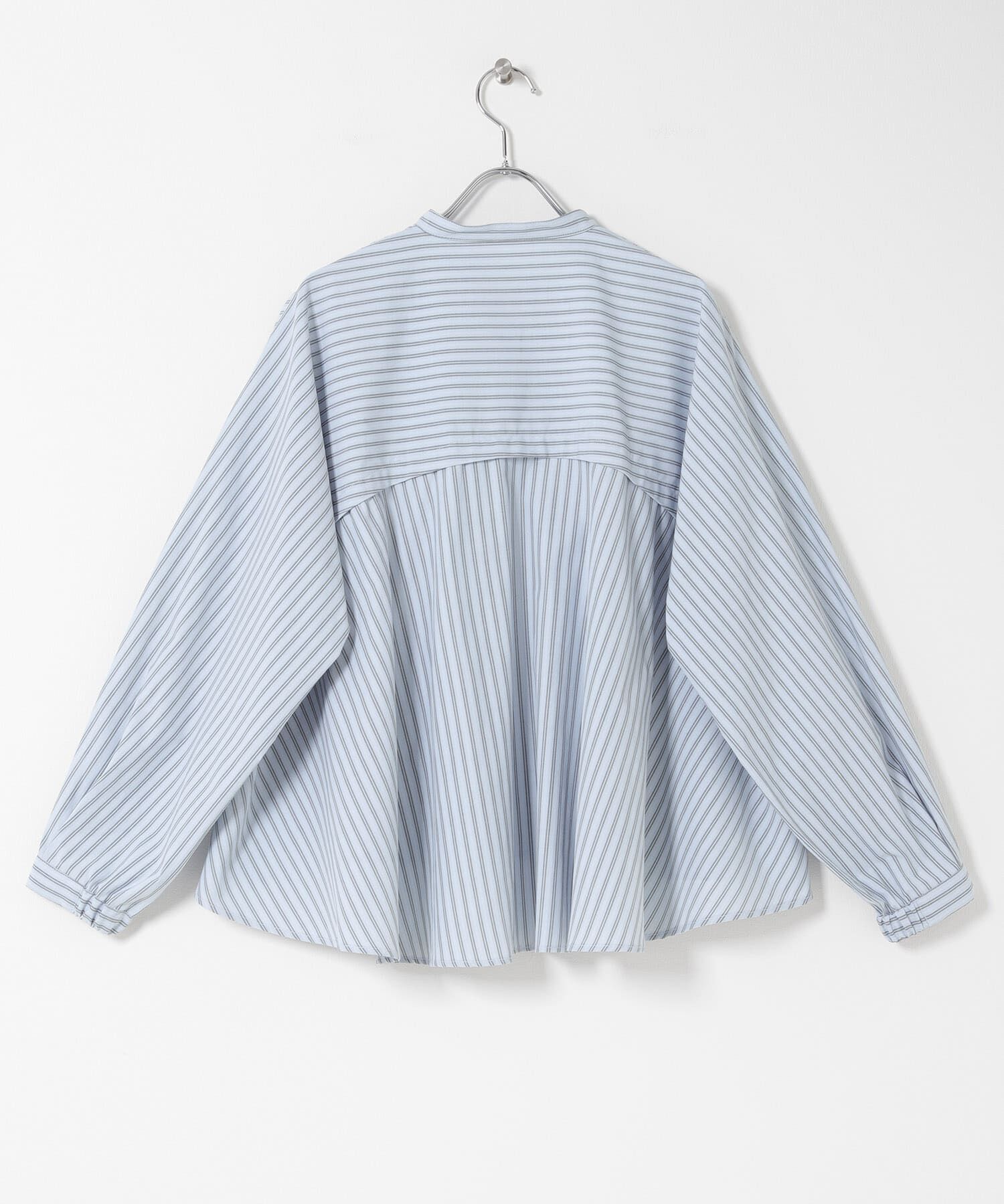 Sonny Label 「『WEB限定』バンドカラーフリルストライプシャツ」|シャツ・ブラウス|