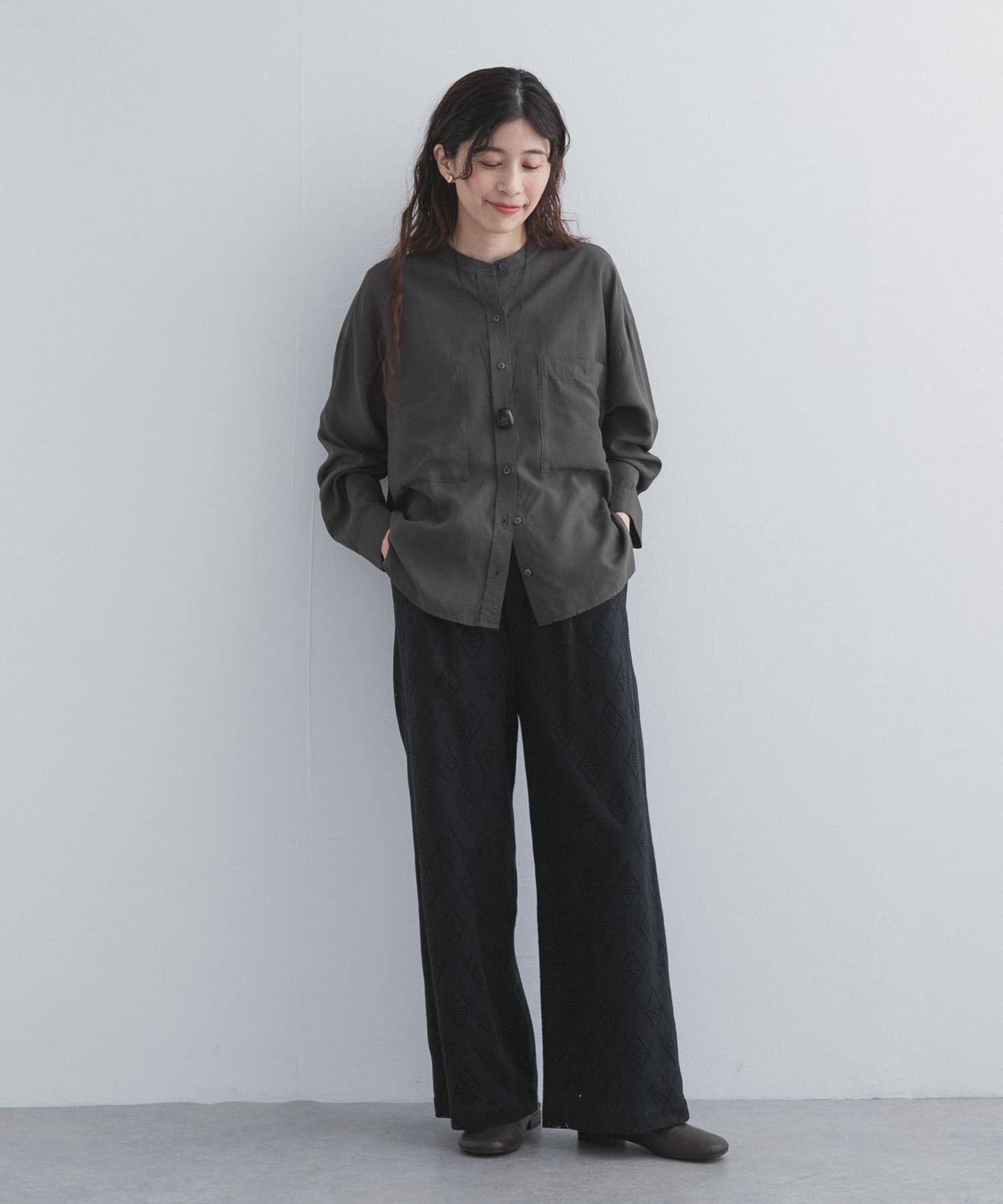 URBAN RESEARCH DOORS「ダブルポケットニュアンスシャツ 26AW」|シャツ・ブラウス|