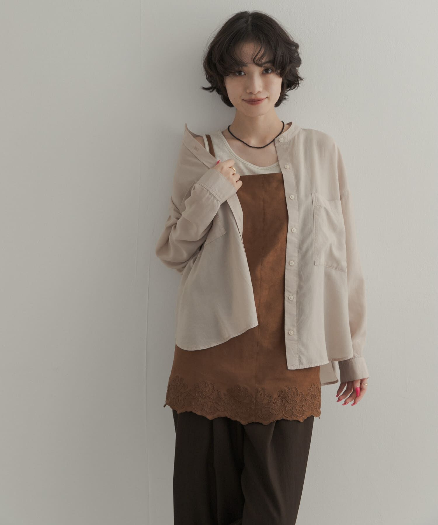 URBAN RESEARCH DOORS「ダブルポケットニュアンスシャツ 26AW」|シャツ・ブラウス|