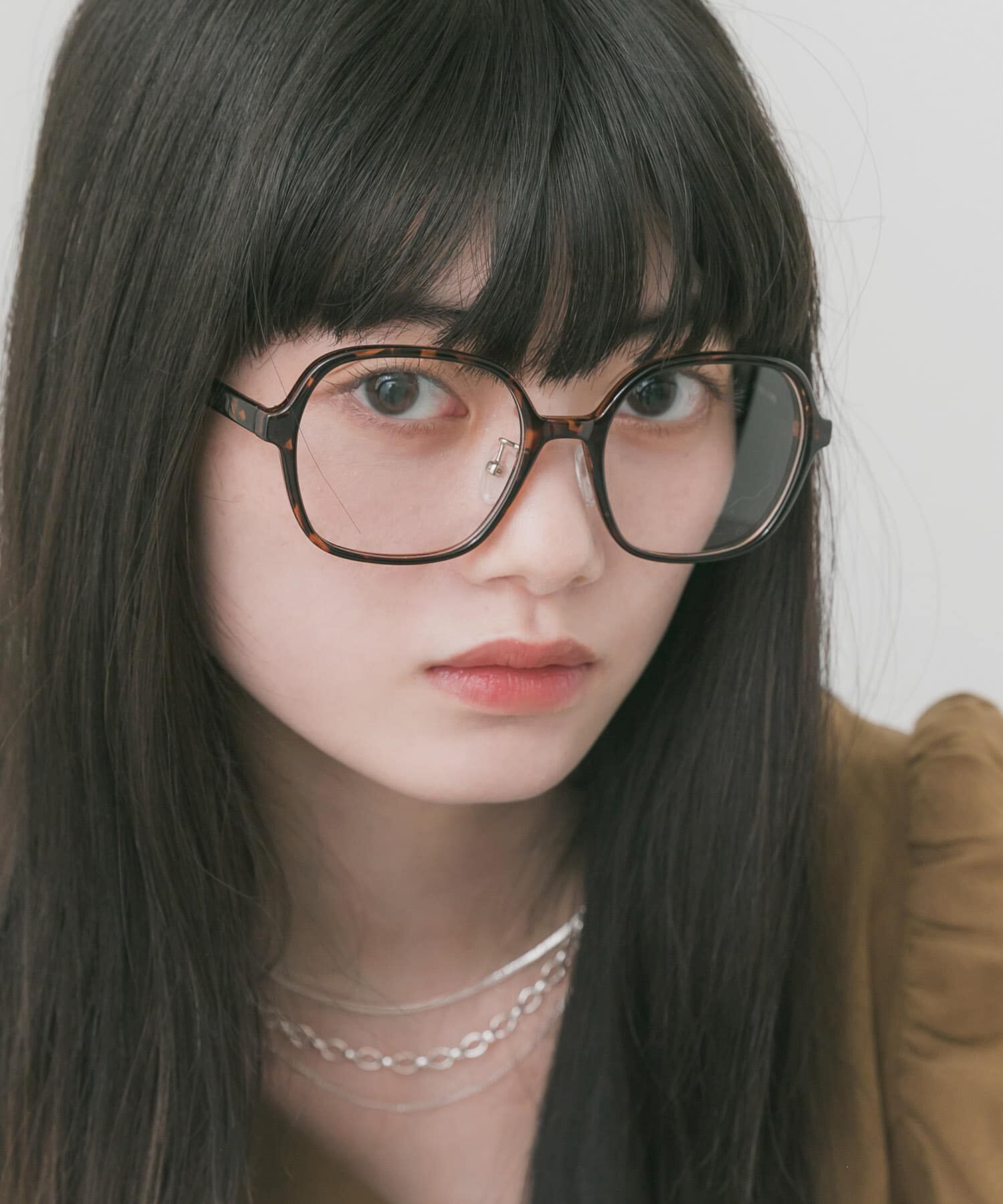 SMELLY「ボストンタイプダテメガネ」|メガネ|ブラウン系その他