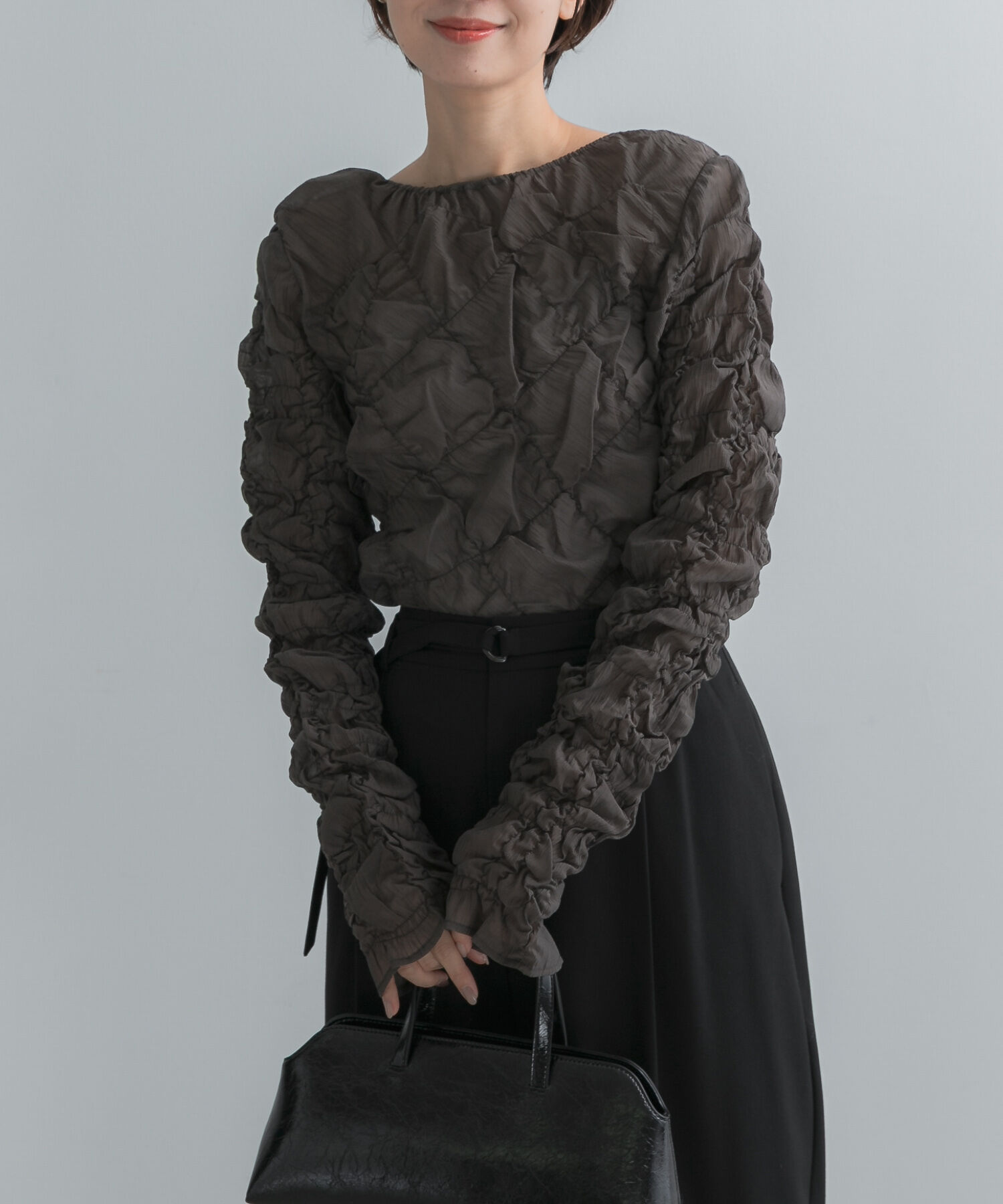 URBAN RESEARCH ROSSO「Mewl　シャーリングTOPS」|その他|チャコールグレー