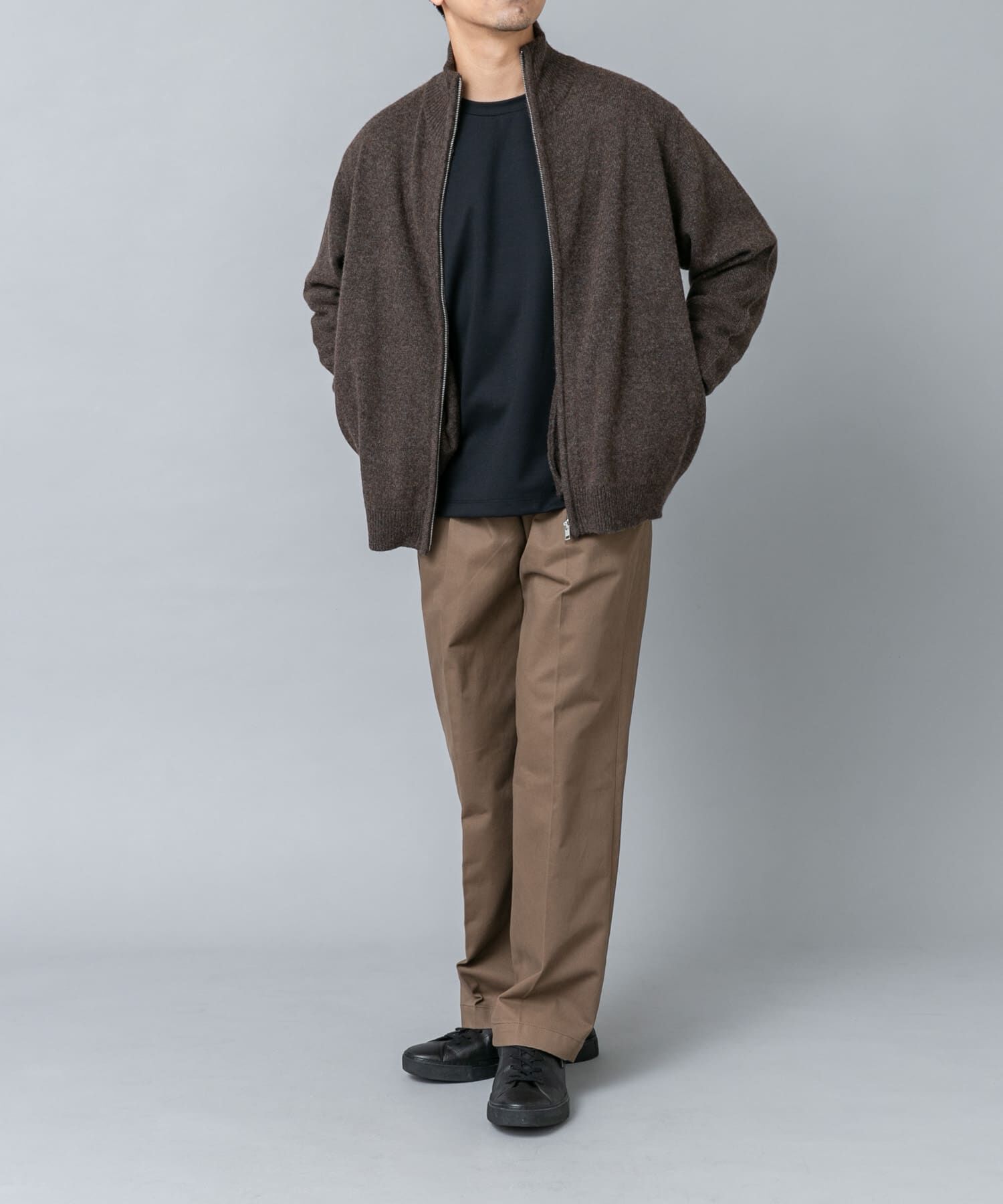 URBAN RESEARCH ROSSO「『XLサイズあり』ハミルトンラムズウールドライバーズニット」|ニット・セーター|