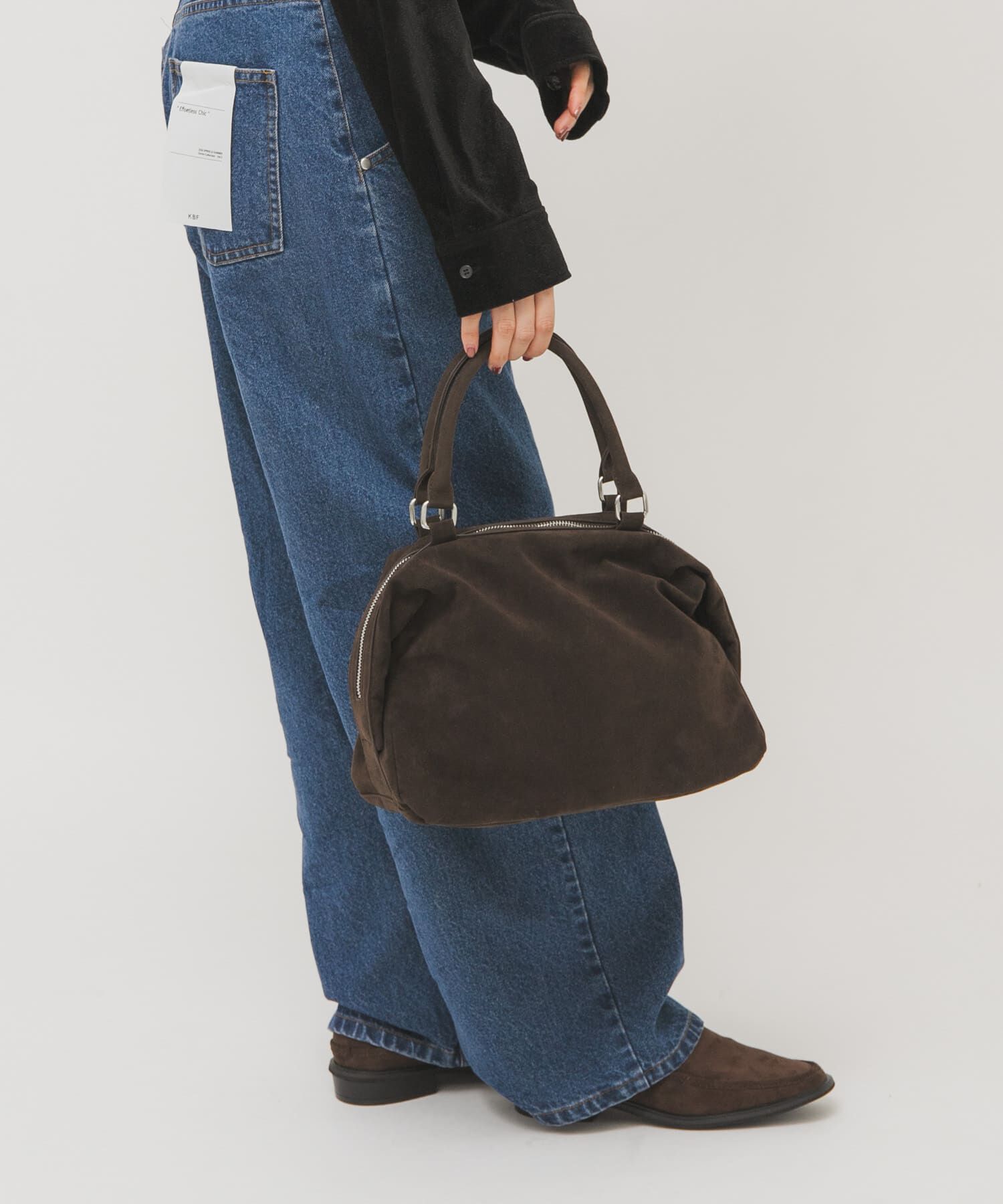  「ドロップファスナーデザインボストンBAG」|ボストンバッグ|