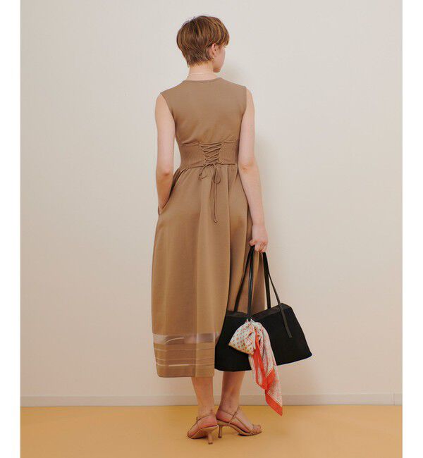 allureville「◇ウエストマークリブワンピース」|ワンピース|