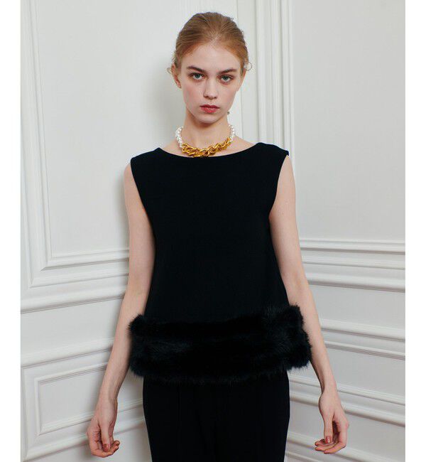 LOULOU WILLOUGHBY「【LOULOU WILLOUGHBY】ヘムファープルオーバー」|ニット・セーター|