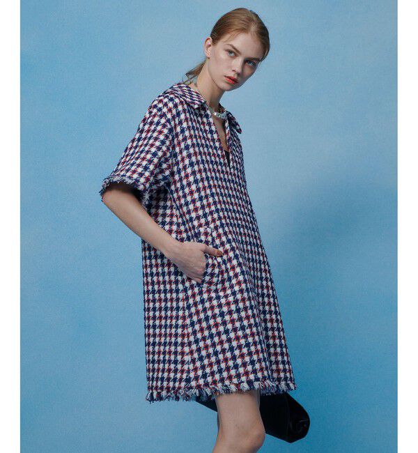 LOULOU WILLOUGHBY「【LOULOU WILLOUGHBY】トリコロールツイードワンピース」|チュニック|